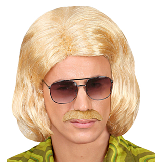 Blond 70-tal Peruk & Skägg