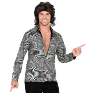 70-talsskjorta Disco Silver