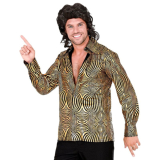 70-talsskjorta Disco Guld