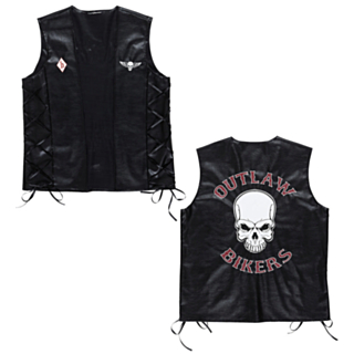 Biker Skelett Väst