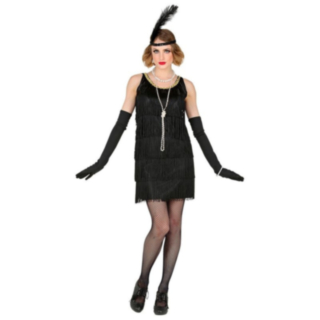 Flapper Klänning Svart