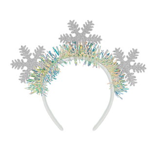 Glitter Snöflingor Hårband Silver