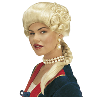 Blond Medeltidsperuk