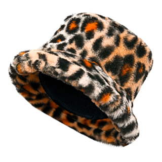 Plysch Leopard Bucket Hat