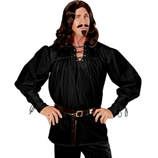 Svart Piratskjorta