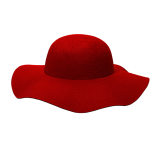 Filt Sommarhatt Röd