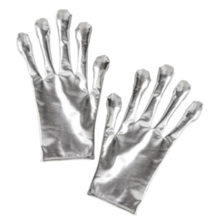 Metallic Alienhandskar Silver
