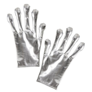 Metallic Alienhandskar Silver