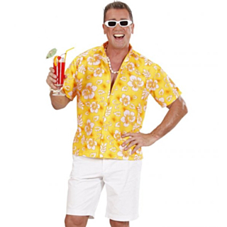 Hawaiiskjorta Gul
