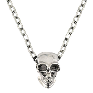 Dödskalle Halsband Silver