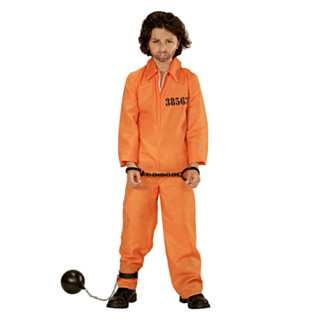 Orange Fångdräkt Barndräkt