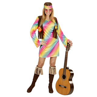 Regnbåge Hippie Maskeraddräkt