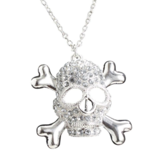 Dödskalle Halsband Strass