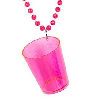 Shotglas Halsband Rosa