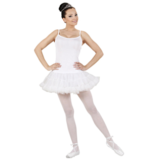Vacker Vit Ballerina Maskeraddräkt