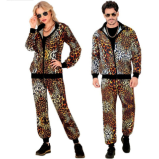 Leopard 80-tal Träningsoverall Maskeraddräkt
