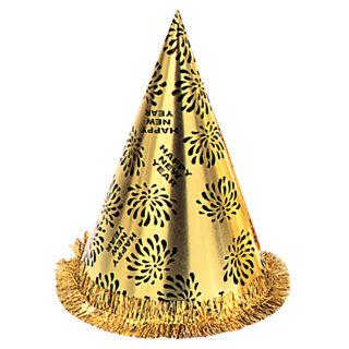 Nyårshatt Happy New Year Guld