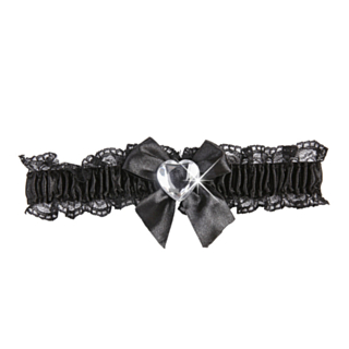 Diamant Strumpeband Svart