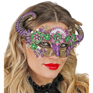 Blommig Väduren Halvmask