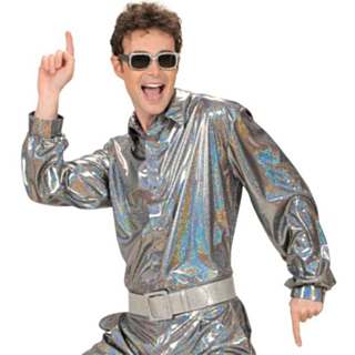 Discoskjorta Silver