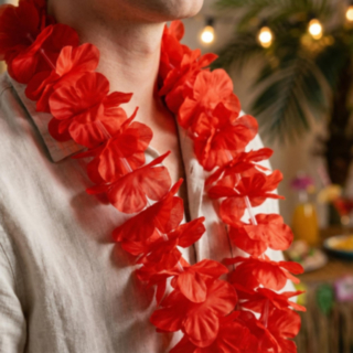 Waikiki Hawaii Halsband Rött