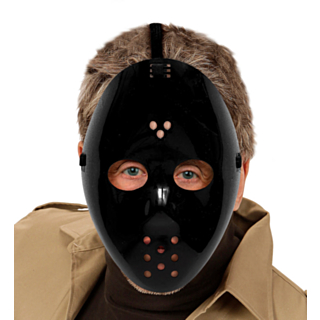 Svart Hockey Mask