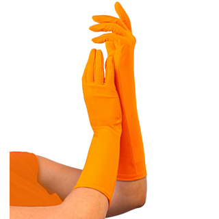 Långa Handskar Neonorange