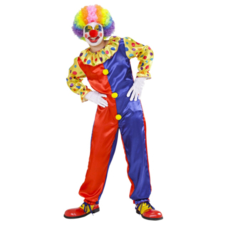 Klassisk Clown Barndräkt