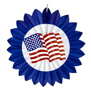 USA Solfjäder Blå