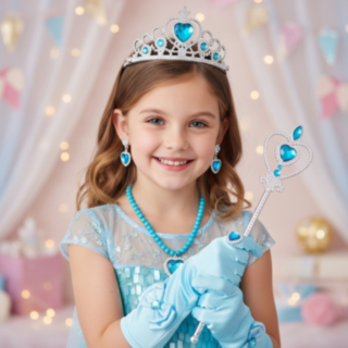 Prinsessa Barnset Ljusblå