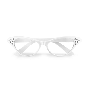 Cateye 50-tal Glasögon Vita