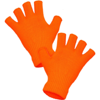 Fingerlösa Handskar Neonorange