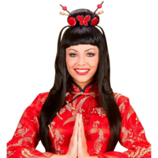 Orientalisk Flicka Peruk