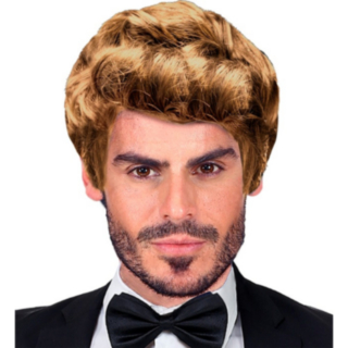 Retro Herrperuk Blond