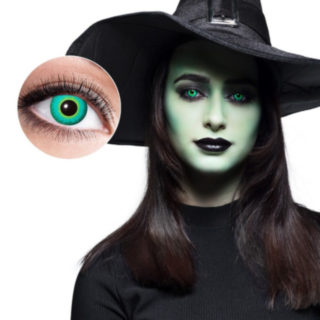 Magic Halloweenlinser Grön