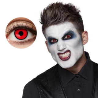 Röd Manson Halloweenlinser