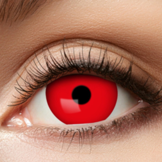 Devil Sclera Kontaktlinser Röd