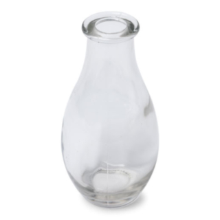 Flaskformad Glasvas Genomskinlig