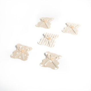Nalle Etiketter Beige/Vit