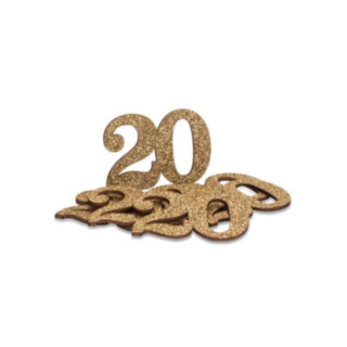20 År Bordskonfetti Guld