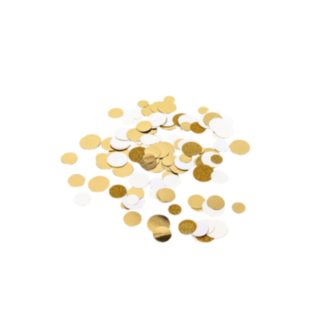 Bordskonfetti Vit/Guld