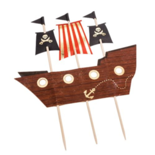 Piratskepp Tårtdekoration
