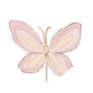 Fjärilar Servetter Ljusrosa/Guld