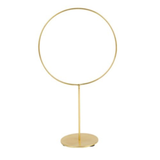 Dekorativ Metallcirkel Guld