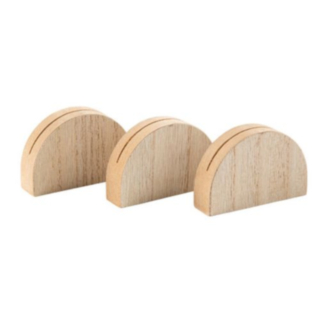 Bågformade Placeringskortshållare Trä