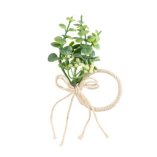 Eukalyptus Servettring Grön/Vit