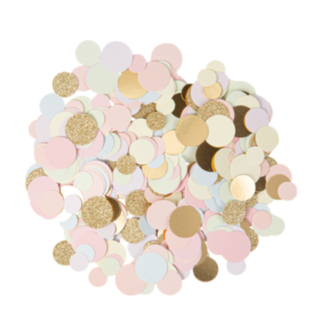 Bordskonfetti Pastell/Guld