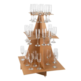Pyramidställ För Champagneglas Kraft