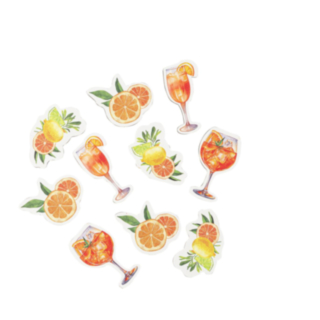 Cocktail Citrus Bordskonfetti Orange/Gul