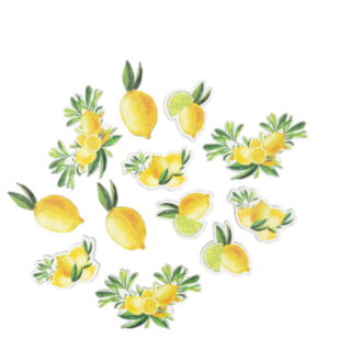 Citron Bordskonfetti Gul/Grön